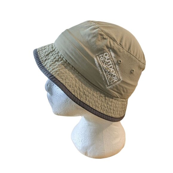 Outdoor Research Sun Bucket Hat Cap Fitted Boys Medium 3-6Y Khaki Green Camp - Picture 3 of 9